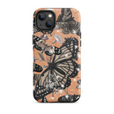 Orange Butterfly Tough iPhone case