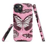 Pink Butterfly Tough iPhone case