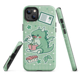 Cute Green Dragon Tough iPhone case