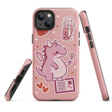 Cute Pink Dragon Tough iPhone case