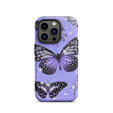 Purple Butterfly Tough iPhone case