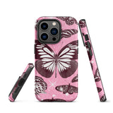 Pink Butterfly Tough iPhone case