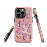 Cute Pink Dragon Tough iPhone case