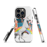 Unicorn Rainbow Castle Tough iPhone case