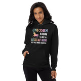 Unicorn Mom, Like a Regular Mom Fleece Hoodie