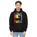 Rainbow Love and Unicorn Fleece Hoodie