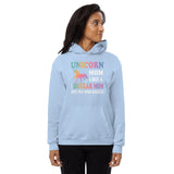 Unicorn Mom, Like a Regular Mom Fleece Hoodie