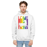 Rainbow Love and Unicorn Fleece Hoodie