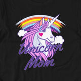 Unicorn Mom in Front of Rainbow