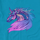 Pink, Purple and Blue Tribal Unicorn