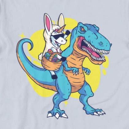 Easter Unicorn Riding on a TRex