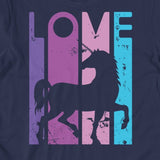 Purple, Pink and Blue Unicorn Love