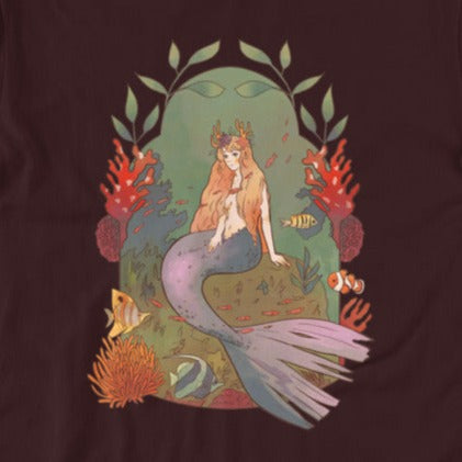 Fairy Tale Mermaid Sitting on a Rock