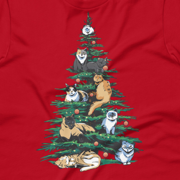 Cats in Christmas Tree