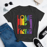 Women's Rainbow Unicorn Love